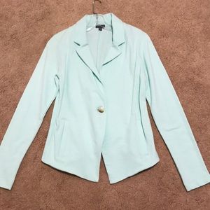 LillaP Cotton Blazer in Seafoam